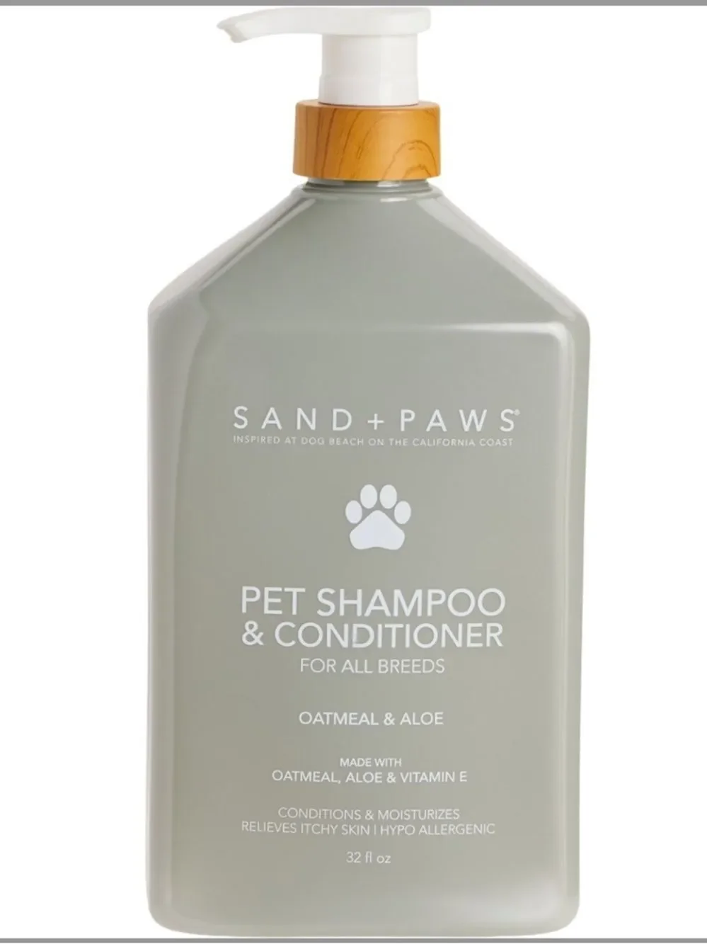 Sand + Paws Oatmeal and Aloe Pet Shampoo and Conditioner 32 oz